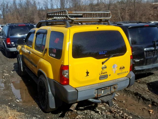 5N1MD28Y22C565066 - 2002 NISSAN XTERRA SE YELLOW photo 3