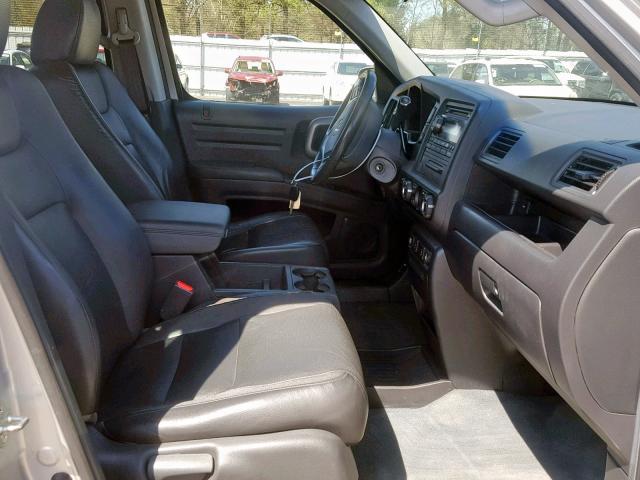 2HJYK16579H503003 - 2009 HONDA RIDGELINE SILVER photo 5