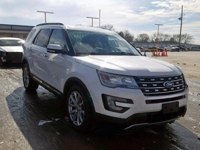 1FM5K8F8XHGC35936 - 2017 FORD EXPLORER L WHITE photo 1