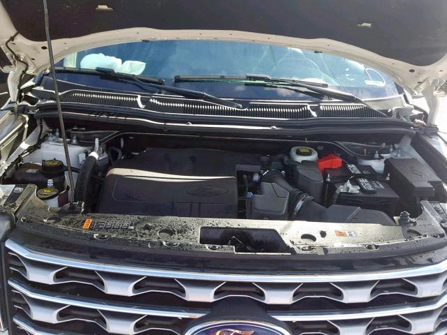 1FM5K8F8XHGC35936 - 2017 FORD EXPLORER L WHITE photo 7