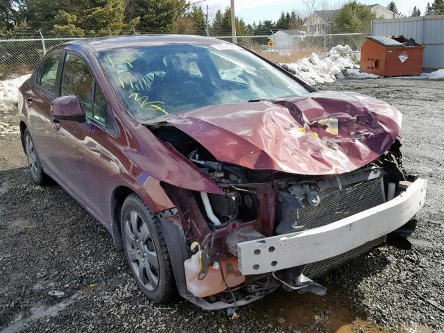 2HGFB2F96CH024097 - 2012 HONDA CIVIC EXL BURGUNDY photo 1