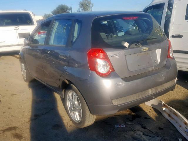 KL1TD6DE4AB088557 - 2010 CHEVROLET AVEO LS GRAY photo 3