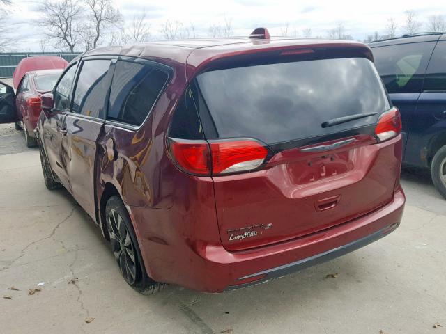 2C4RC1FG3JR333485 - 2018 CHRYSLER PACIFICA T MAROON photo 3