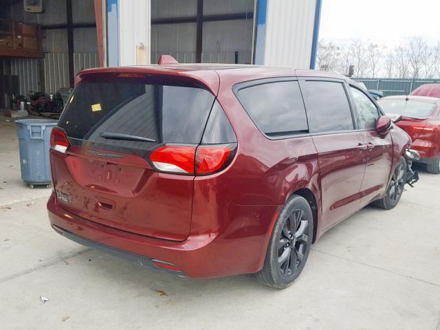 2C4RC1FG3JR333485 - 2018 CHRYSLER PACIFICA T MAROON photo 4