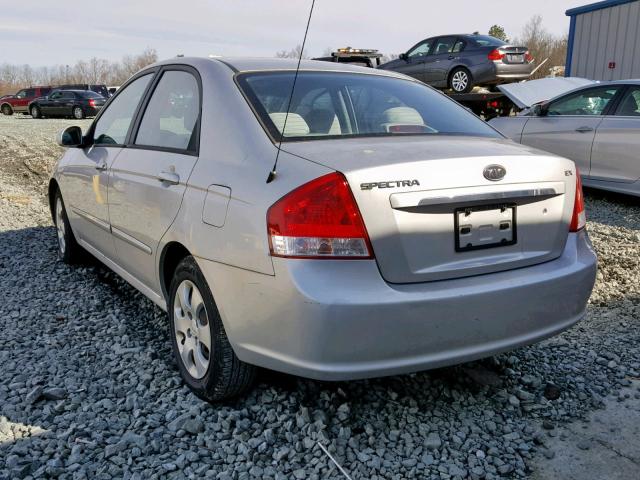 KNAFE221095586645 - 2009 KIA SPECTRA EX SILVER photo 3