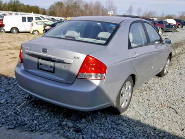 KNAFE221095586645 - 2009 KIA SPECTRA EX SILVER photo 4