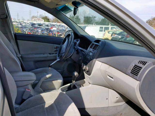 KNAFE221095586645 - 2009 KIA SPECTRA EX SILVER photo 5