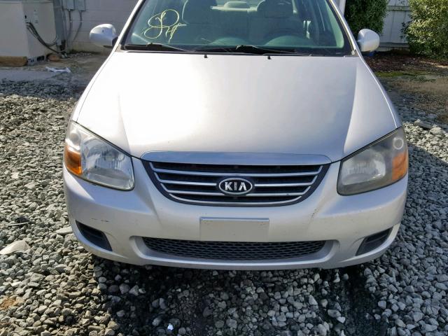 KNAFE221095586645 - 2009 KIA SPECTRA EX SILVER photo 9