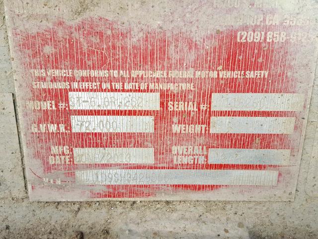 1D9SH342800661260 - 2013 UTILITY TRAILER Qara foto 10