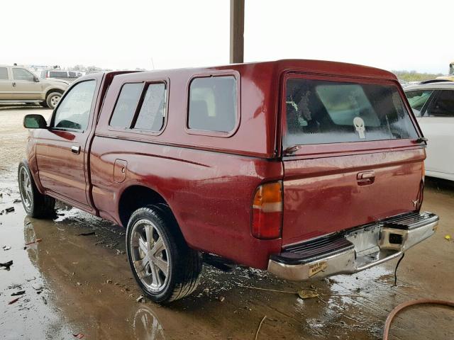 4TANL42N1WZ148588 - 1998 TOYOTA TACOMA RED photo 3