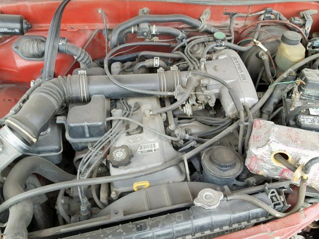 4TANL42N1WZ148588 - 1998 TOYOTA TACOMA RED photo 7