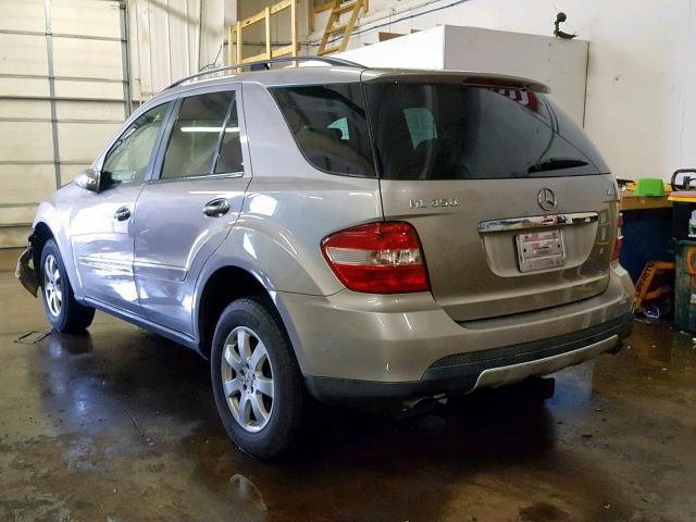 4JGBB86E07A280877 - 2007 MERCEDES-BENZ ML 350 SILVER photo 3