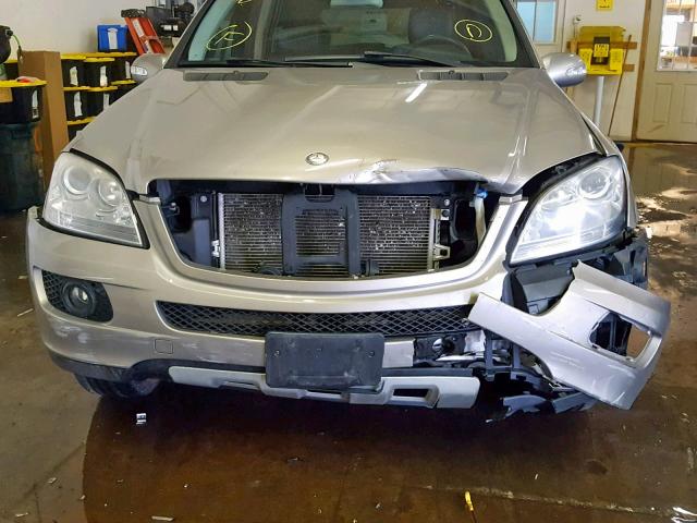 4JGBB86E07A280877 - 2007 MERCEDES-BENZ ML 350 SILVER photo 9