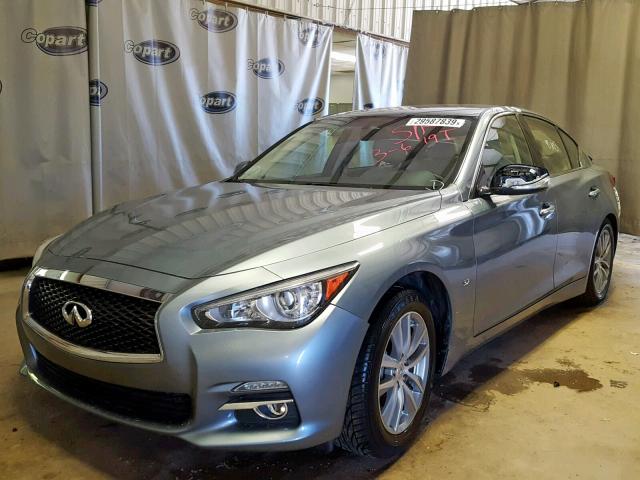 JN1BV7AP3FM347230 - 2015 INFINITI Q50 BASE BLUE photo 2