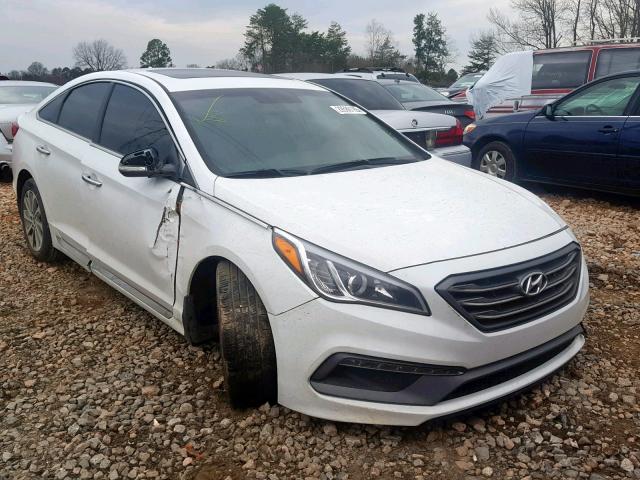 5NPE34AF0HH573504 - 2017 HYUNDAI SONATA SPO WHITE photo 1