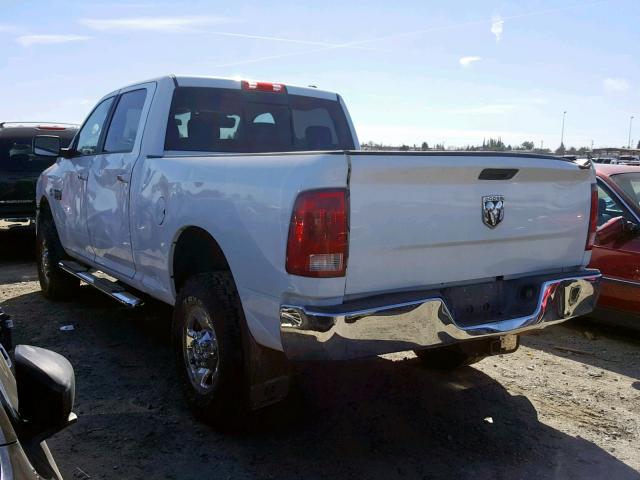 3D7UT2CL5AG169203 - 2010 DODGE RAM 2500 WHITE photo 3