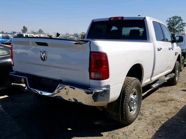 3D7UT2CL5AG169203 - 2010 DODGE RAM 2500 WHITE photo 4