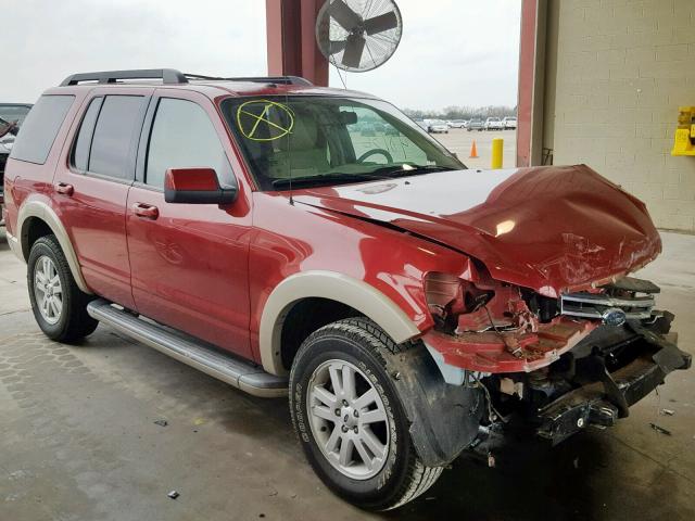 1FMEU7EE3AUA26377 - 2010 FORD EXPLORER E RED photo 1