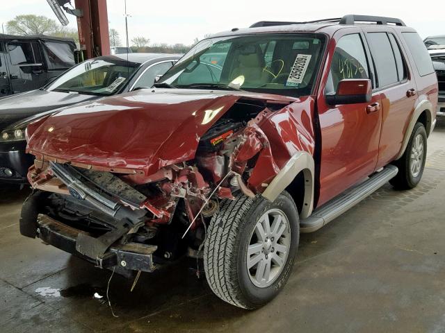 1FMEU7EE3AUA26377 - 2010 FORD EXPLORER E RED photo 2