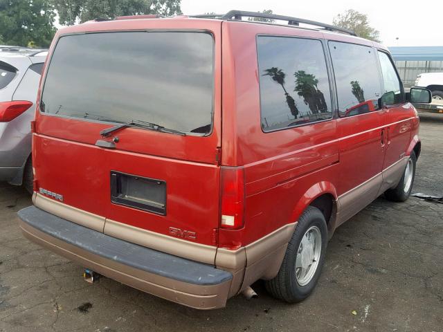 1GKDM19W4YB517115 - 2000 GMC SAFARI XT RED photo 4