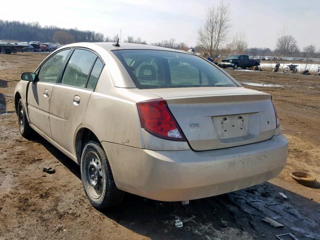 1G8AJ55F16Z184231 - 2006 SATURN ION LEVEL GOLD photo 3