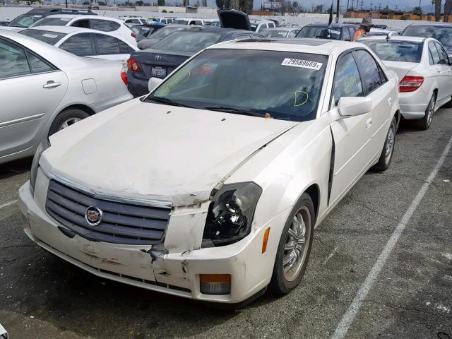 1G6DP567350234142 - 2005 CADILLAC CTS HI FEA WHITE photo 2