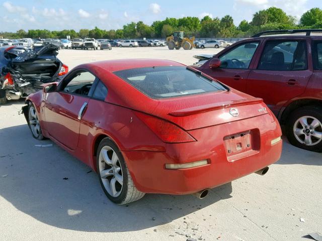 JN1AZ34D46M311024 - 2006 NISSAN 350Z COUPE RED photo 3