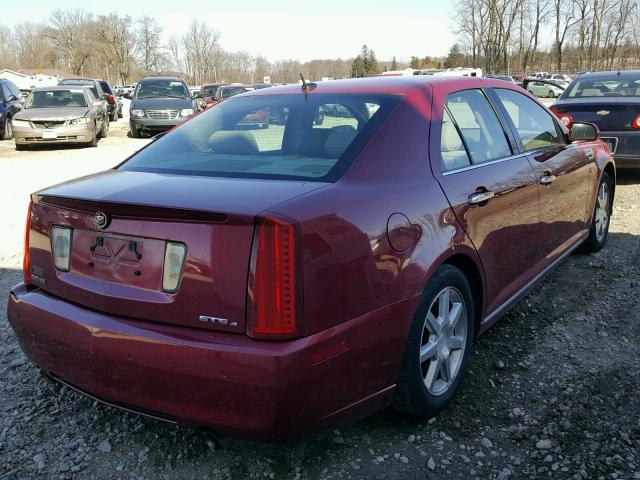 1G6DD67V280167078 - 2008 CADILLAC STS MAROON photo 4