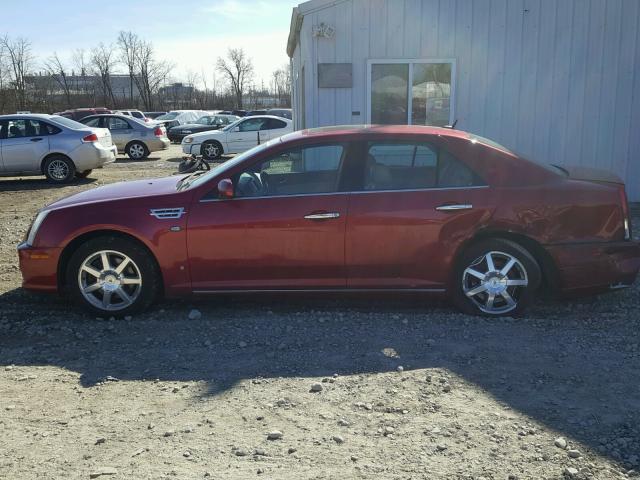 1G6DD67V280167078 - 2008 CADILLAC STS MAROON photo 9