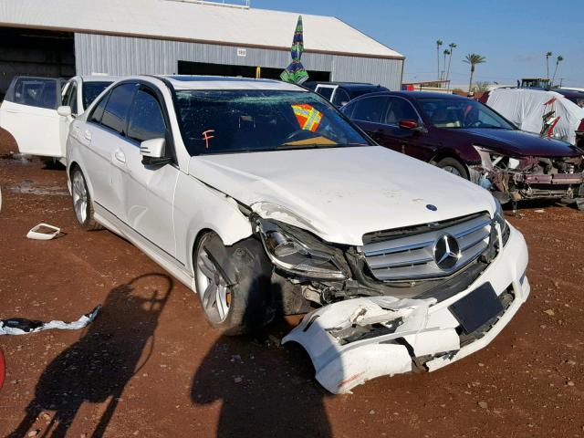 WDDGF4HB2DR254682 - 2013 MERCEDES-BENZ C 250 WHITE photo 1