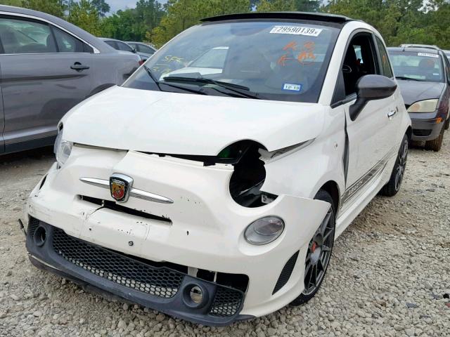 3C3CFFJH3FT638892 - 2015 FIAT 500 ABARTH WHITE photo 2