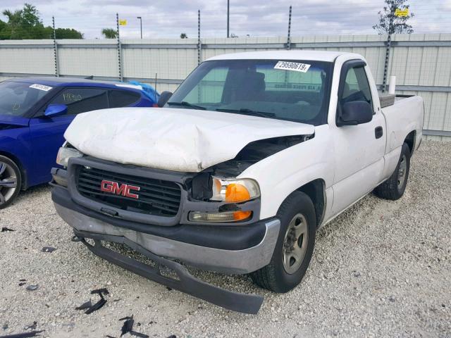 1GTEC14W8XZ535570 - 1999 GMC NEW SIERRA WHITE photo 2