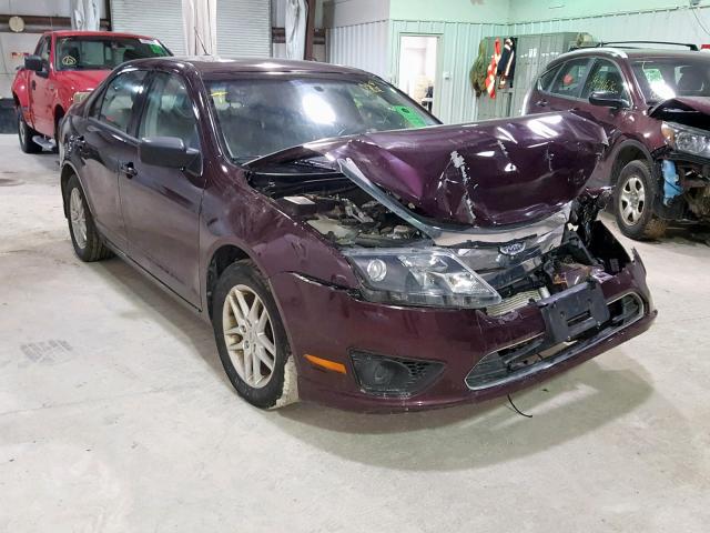 3FAHP0GA4BR328012 - 2011 FORD FUSION S BURGUNDY photo 1