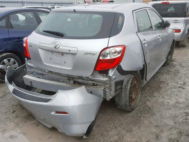 2T1KU40E29C095549 - 2009 TOYOTA COROLLA MA SILVER photo 4