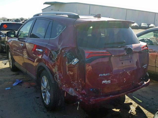 2T3DFREV8JW735668 - 2018 TOYOTA RAV4 LIMIT RED photo 3