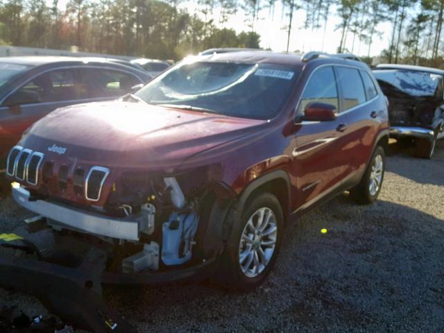 1C4PJLCXXKD110684 - 2019 JEEP CHEROKEE L BURGUNDY photo 2