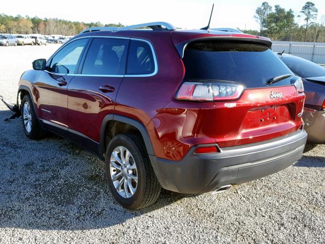 1C4PJLCXXKD110684 - 2019 JEEP CHEROKEE L BURGUNDY photo 3