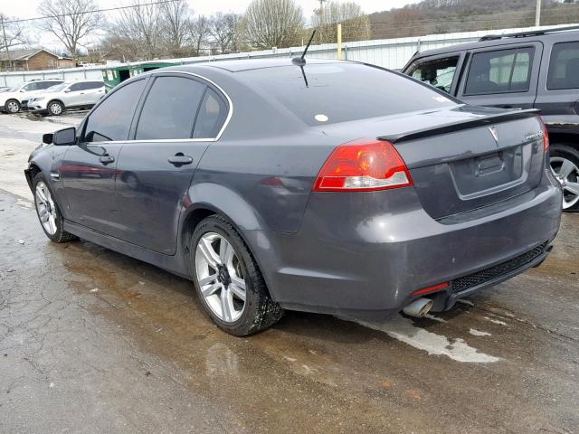 6G2ER57759L240269 - 2009 PONTIAC G8 CHARCOAL photo 3