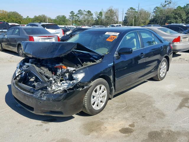 4T1BB46K19U106820 - 2009 TOYOTA CAMRY HYBR BLACK photo 2