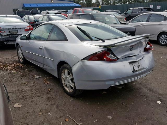 1ZWFT61L115615148 - 2001 MERCURY COUGAR V6 SILVER photo 3