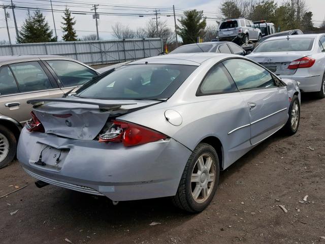 1ZWFT61L115615148 - 2001 MERCURY COUGAR V6 SILVER photo 4