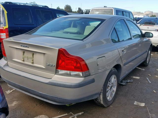 YV1RS64A032278357 - 2003 VOLVO S60 GOLD photo 4