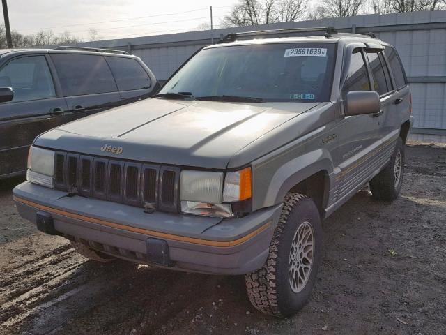 1J4GZ78S1SC543999 - 1995 JEEP GRAND CHER BEIGE photo 2