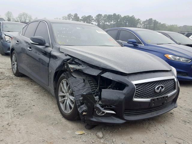 JN1BV7AP1EM671372 - 2014 INFINITI Q50 BASE BLACK photo 1