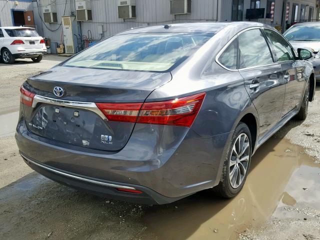 4T1BD1EBXJU063299 - 2018 TOYOTA AVALON HYB GRAY photo 4