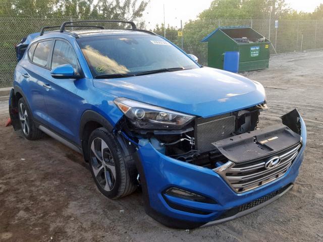 KM8J33A21HU354400 - 2017 HYUNDAI TUCSON LIM BLUE photo 1