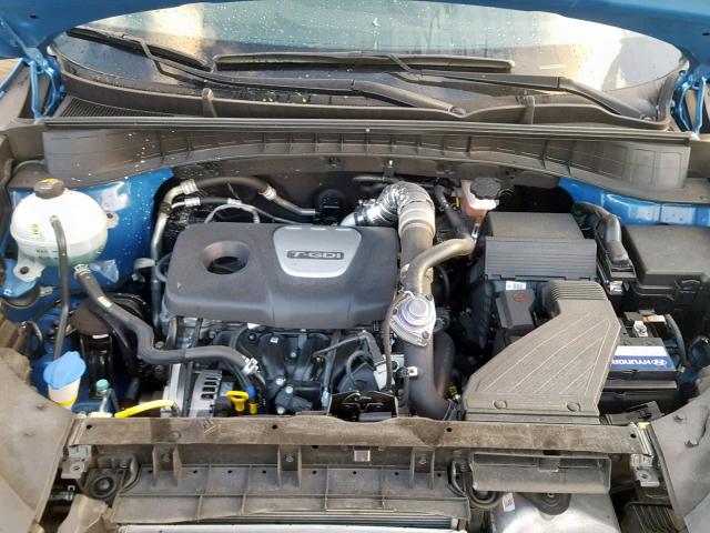 KM8J33A21HU354400 - 2017 HYUNDAI TUCSON LIM BLUE photo 7