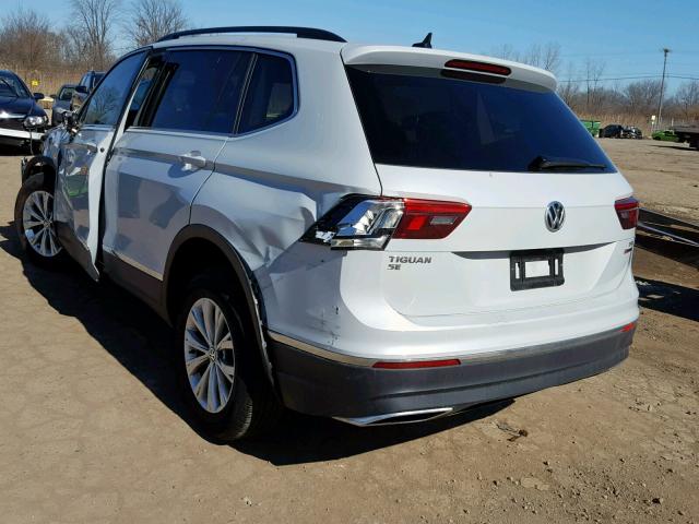 3VV2B7AX6JM159676 - 2018 VOLKSWAGEN TIGUAN SE WHITE photo 3