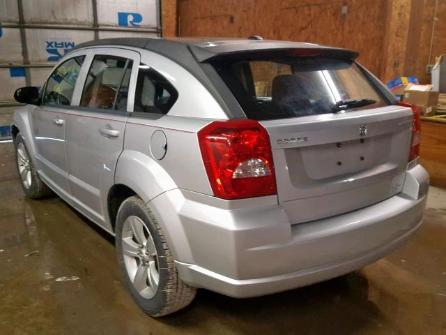 1B3CB9HA7AD598057 - 2010 DODGE CALIBER UP SILVER photo 3