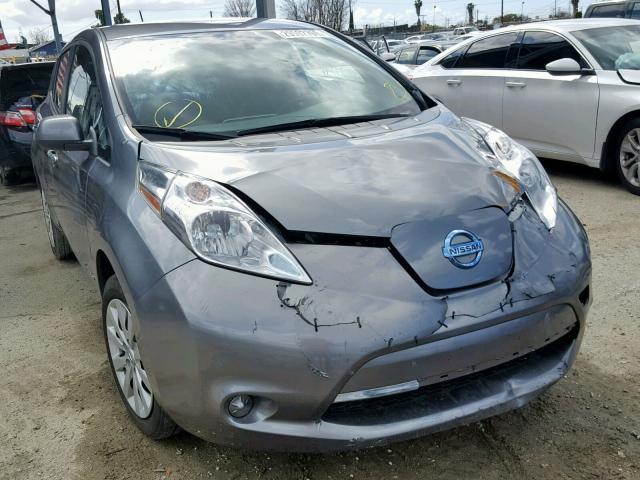 1N4AZ0CP6FC309522 - 2015 NISSAN LEAF S GRAY photo 1